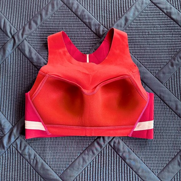 Brooks Dare High Neck Run Sports Bra (check measurements) Medium dark red - Picture 7 of 9